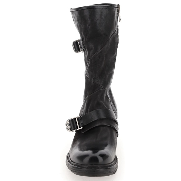 A.S.98 Italian Leather Booties black/Nero size 37 NIB - Picture 3 of 16